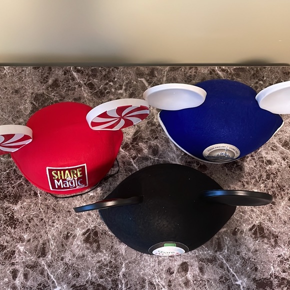 Disney Mickey Mouse Ear Hats-Bundle of 3-Christmas/Holiday/Year of Dreams-GUC - Picture 16 of 16
